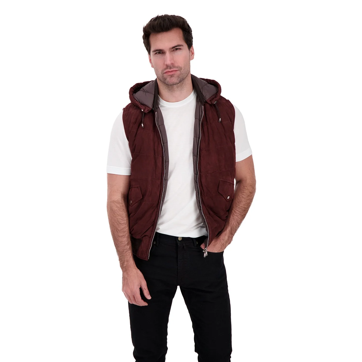 Barba Napoli Burgundy Barba Skate Vest - Image 5