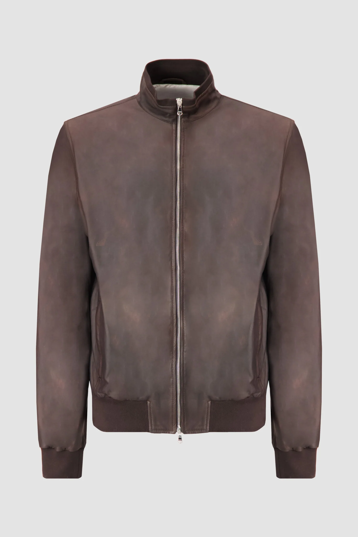 Barba Napoli Dark Brown Leather Jacket