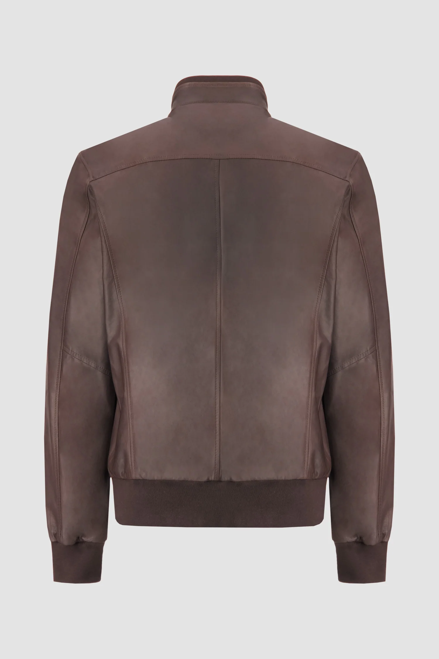 Barba Napoli Dark Brown Leather Jacket - Image 2
