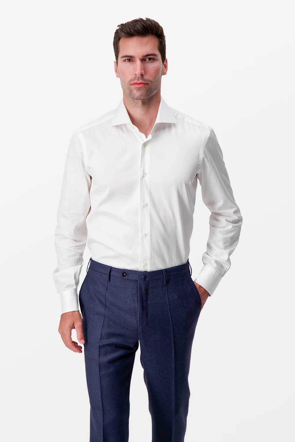 Barba Napoli White Classic Shirt - Image 2