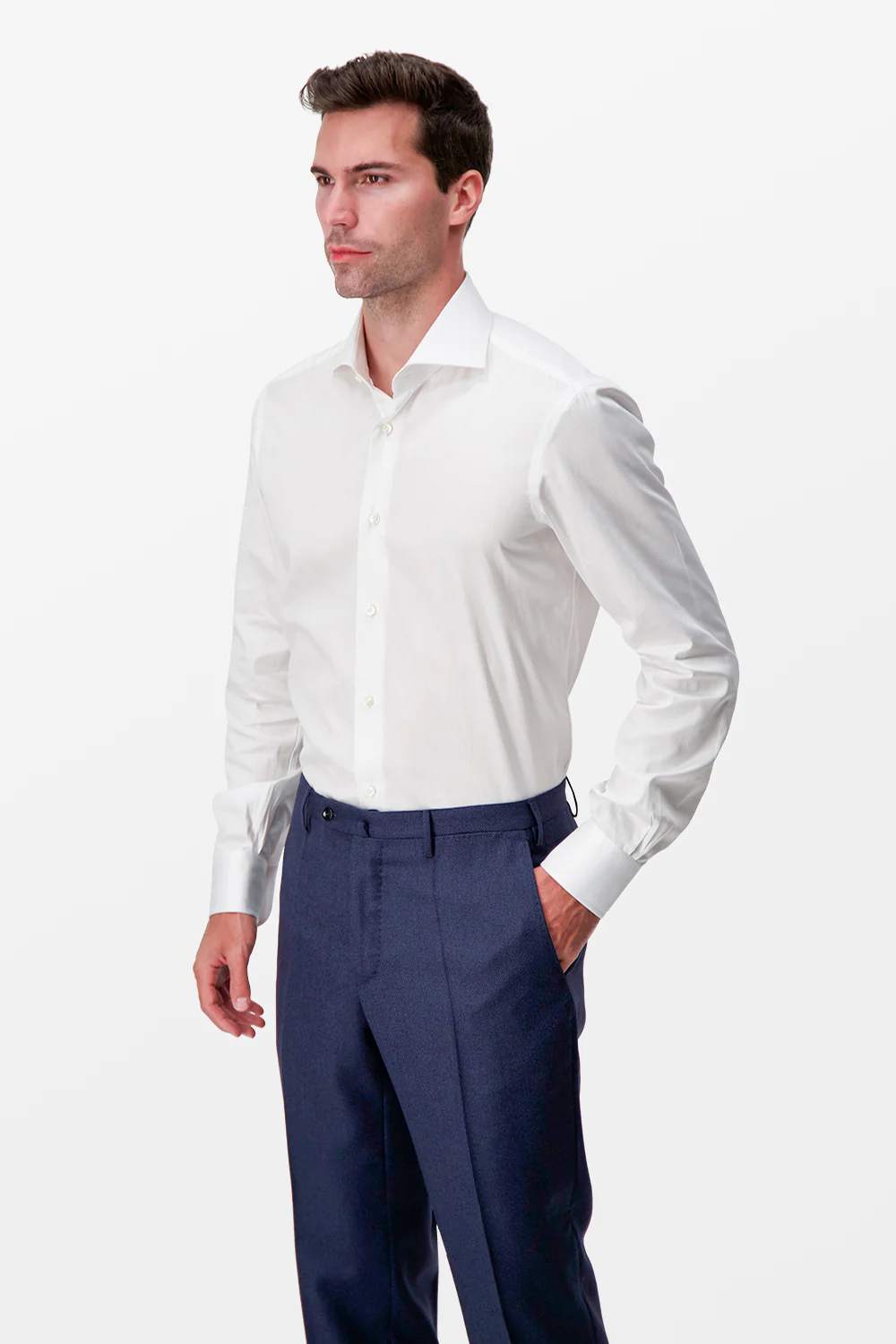 Barba Napoli White Classic Shirt - Image 3