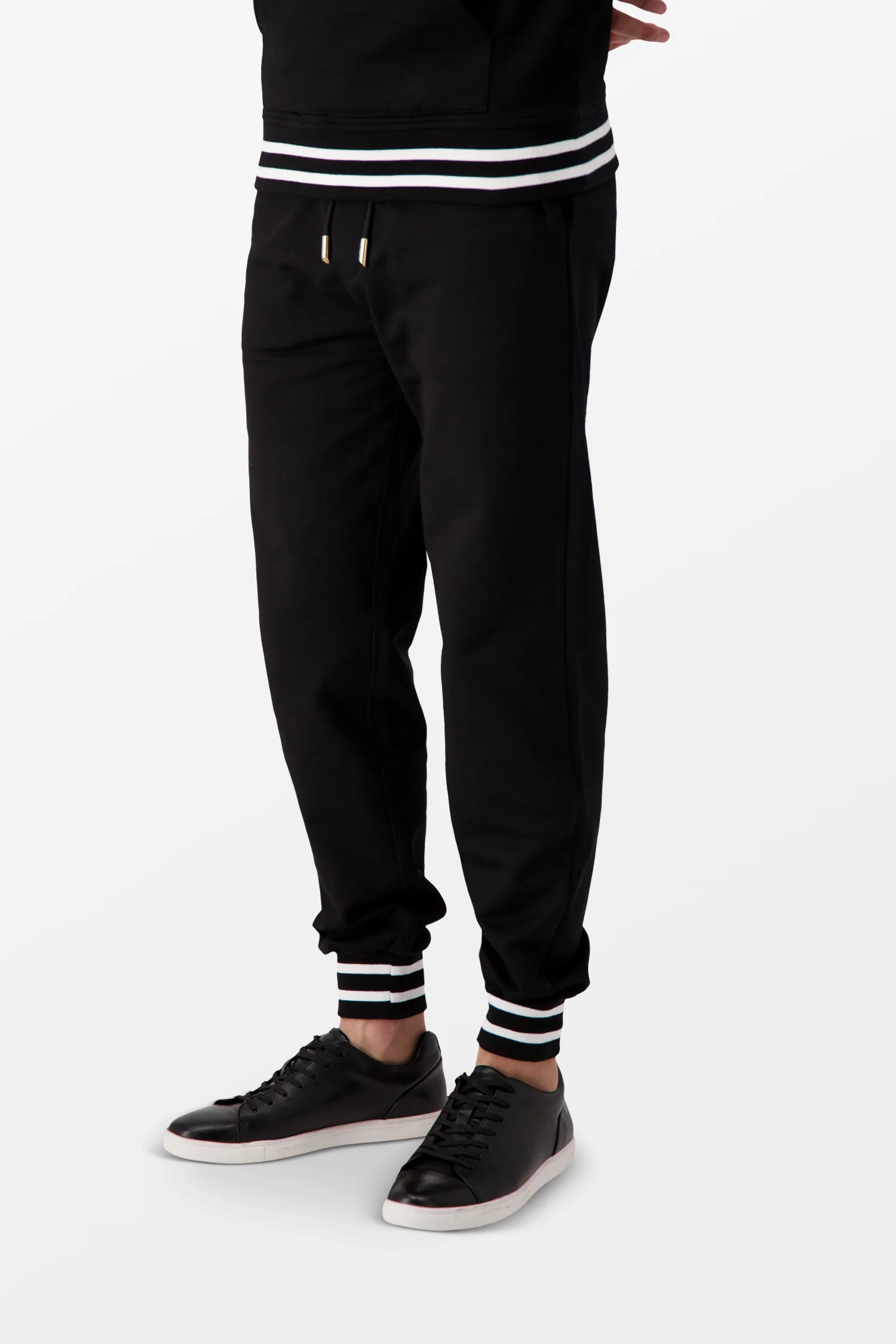 Billionaire Black/Gold Crest Jogging Trousers - Image 4