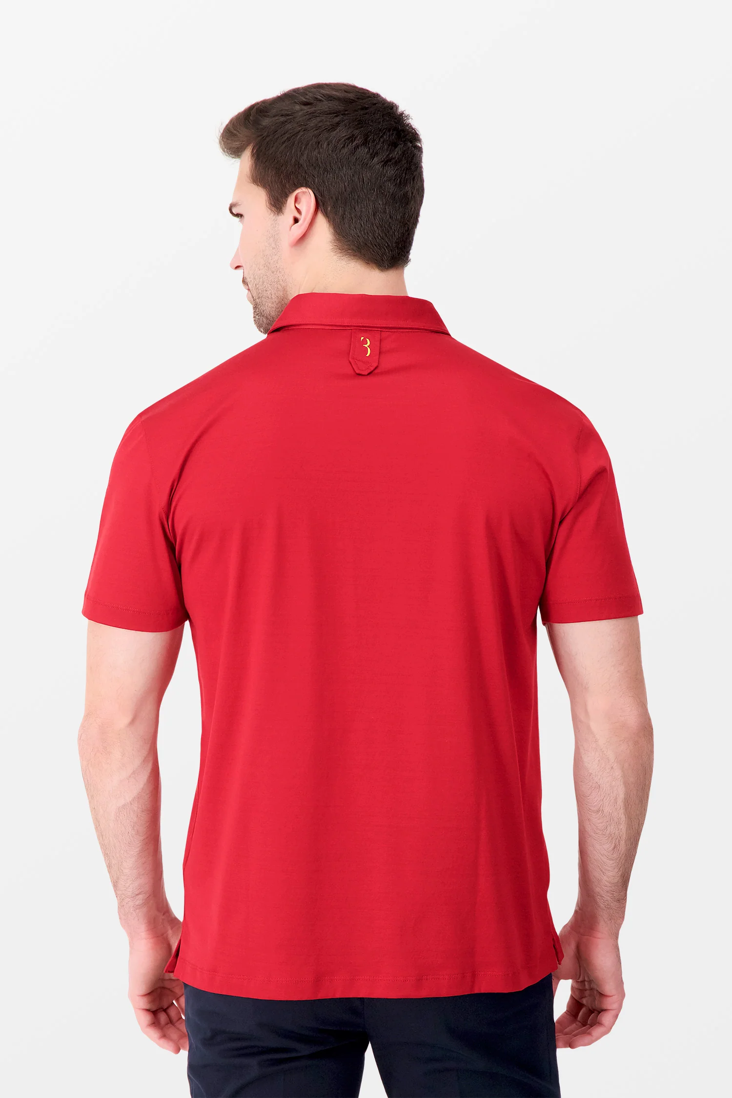 Billionaire Bordeaux SS Crest Polo - Image 5