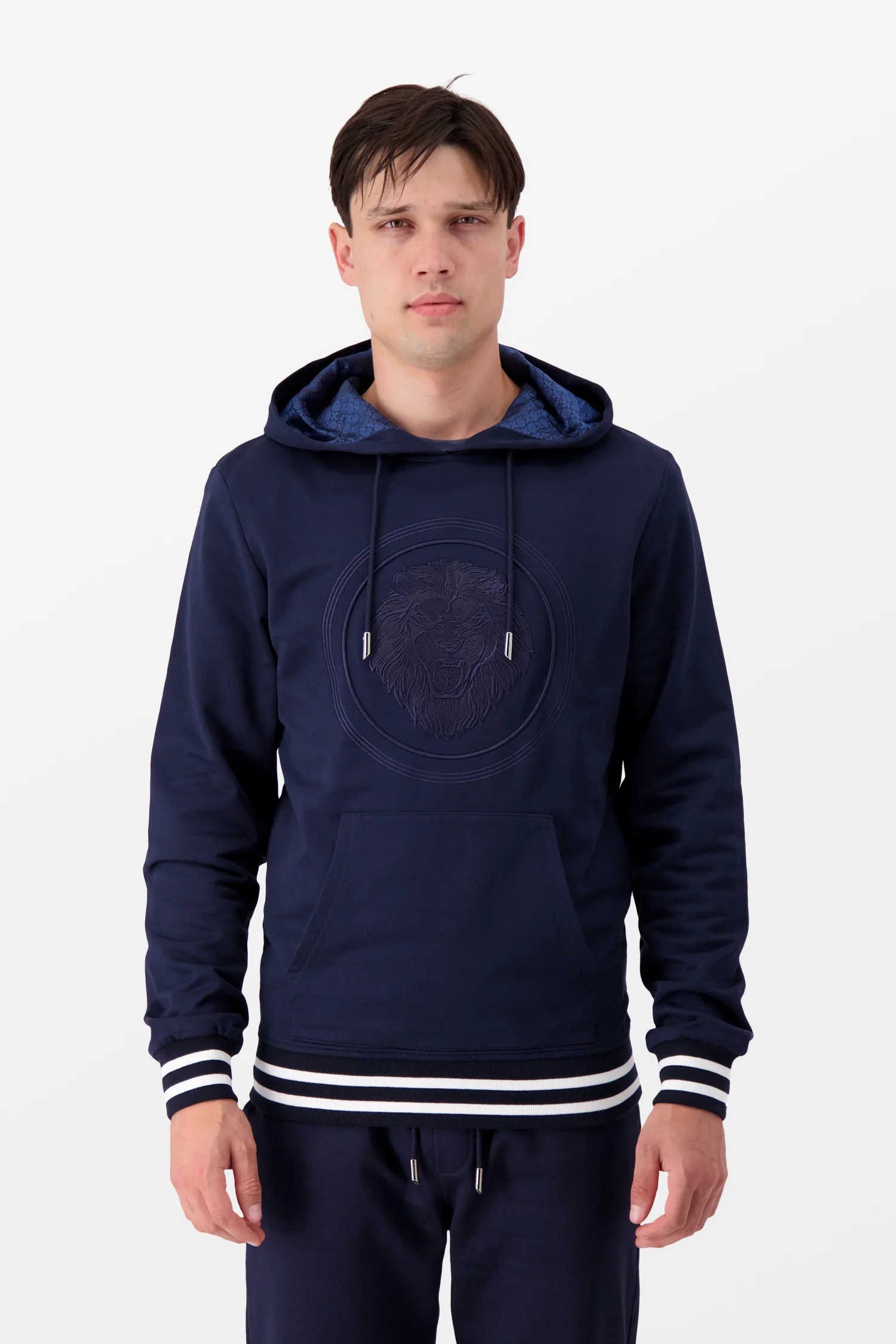 Billionaire Dark Blue Luxury Hoodie - Image 4