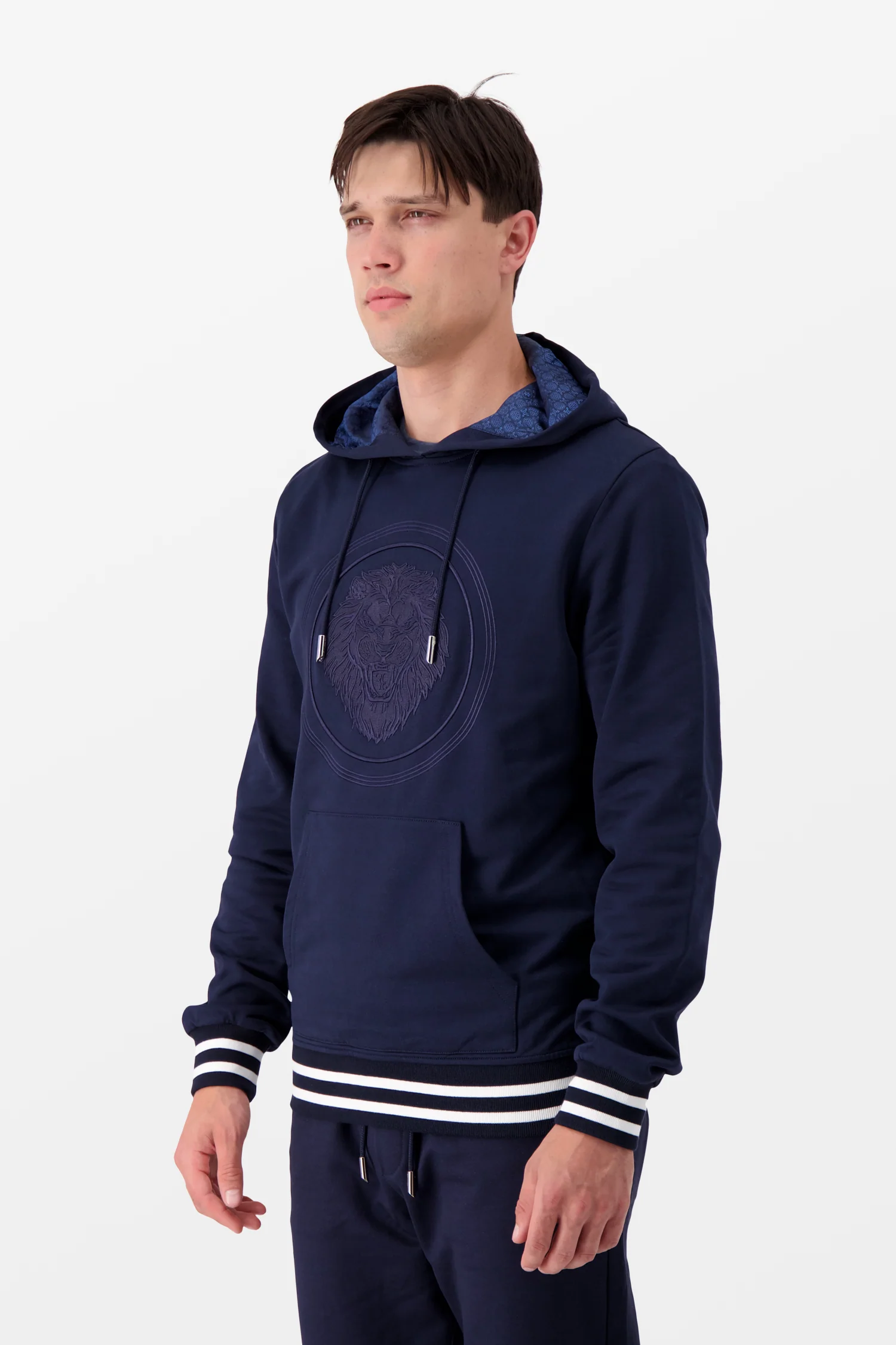 Billionaire Dark Blue Luxury Hoodie - Image 6