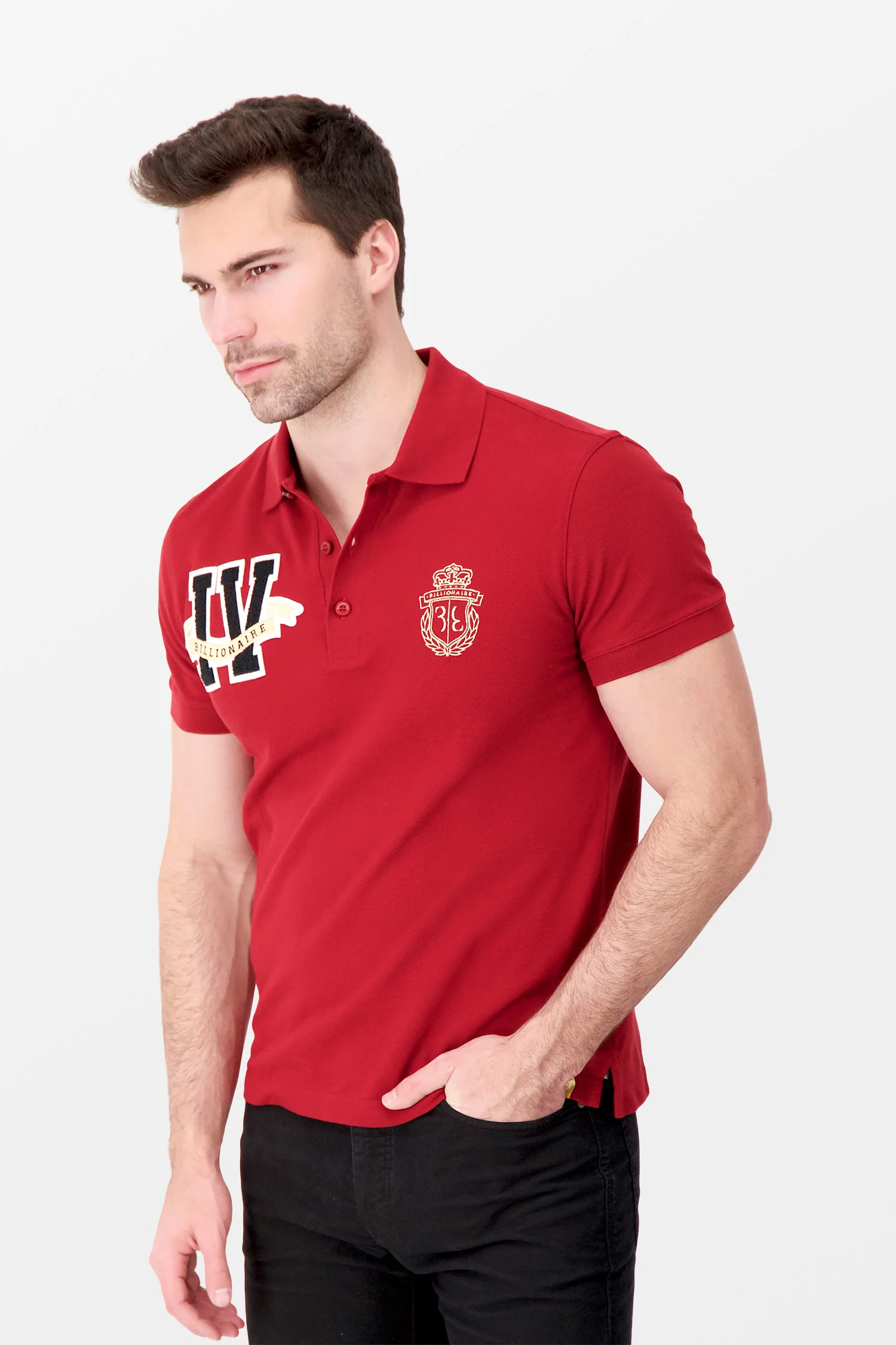 Billionaire Red SS Members Only Polo - Image 4