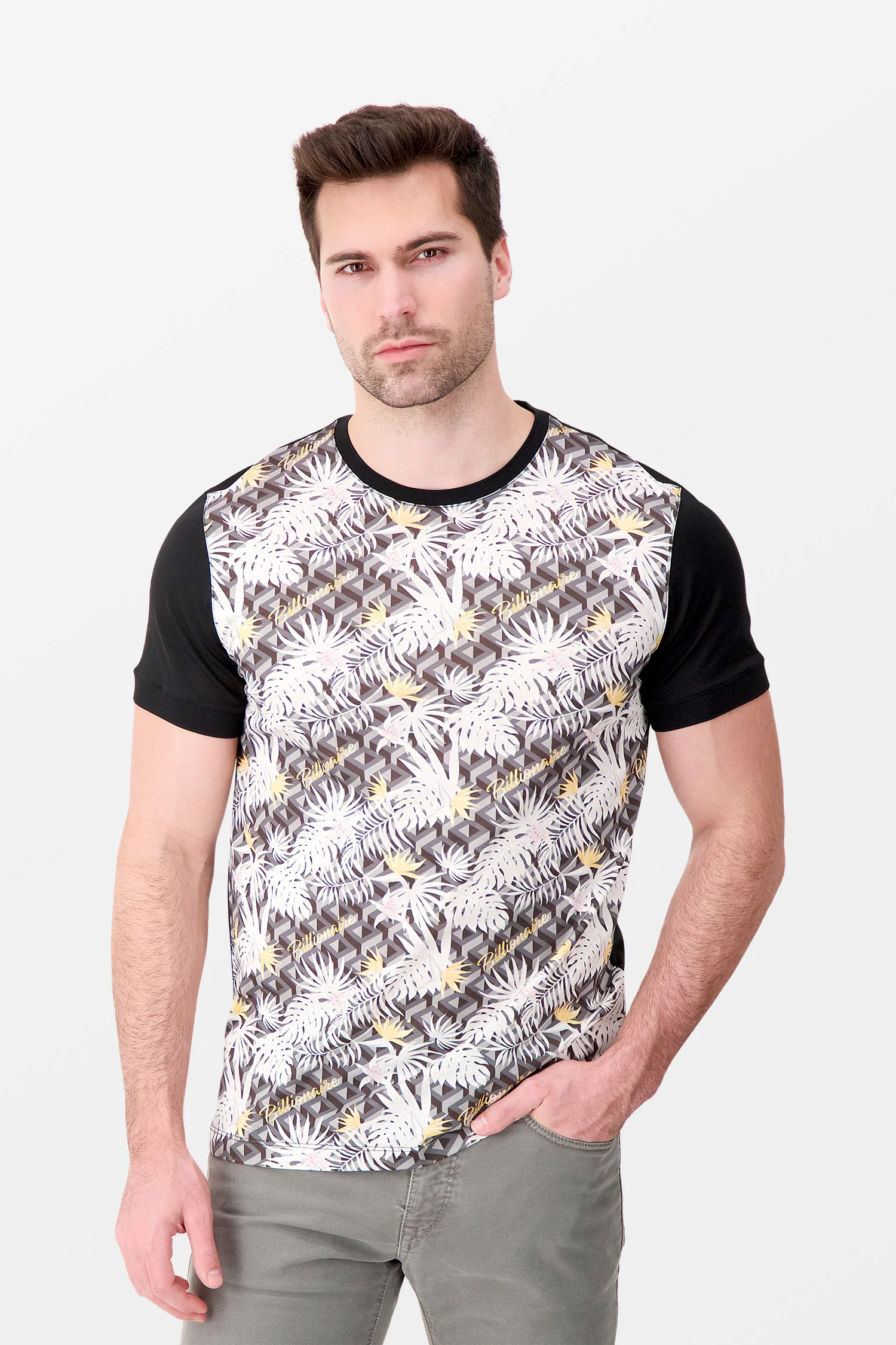 Billionaire SS Palms Round Neck T-Shirt - Image 2