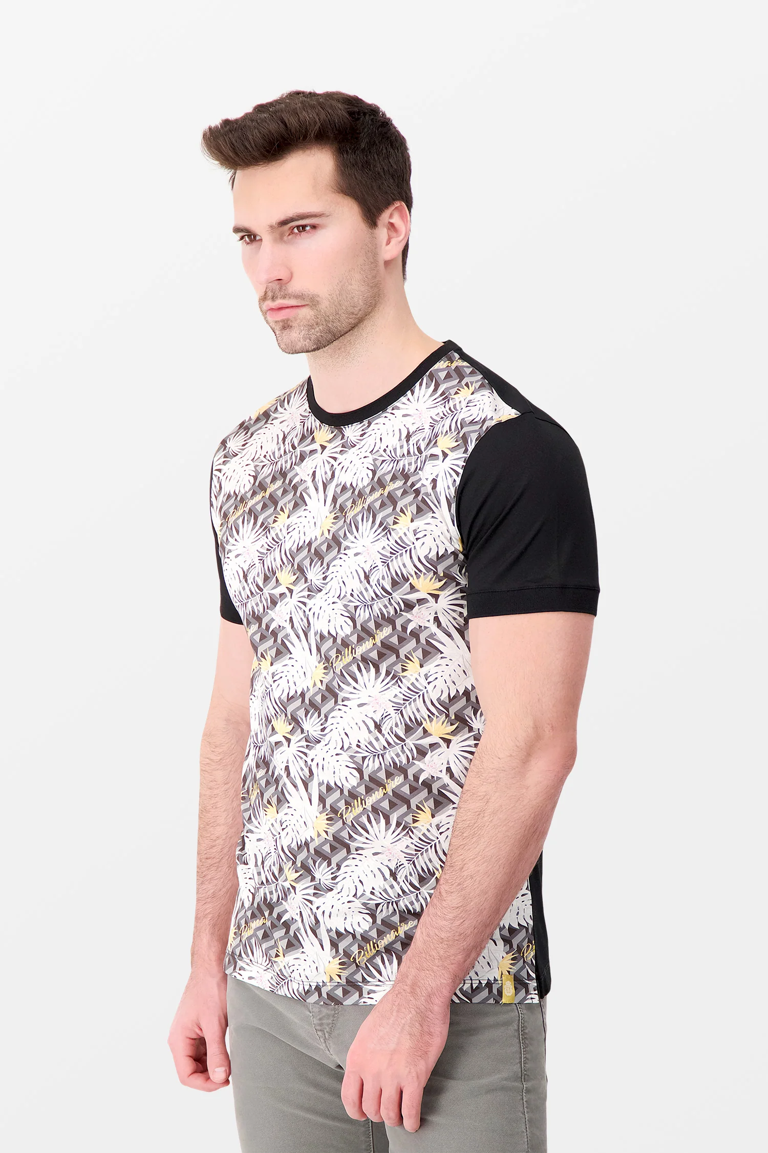 Billionaire SS Palms Round Neck T-Shirt - Image 3
