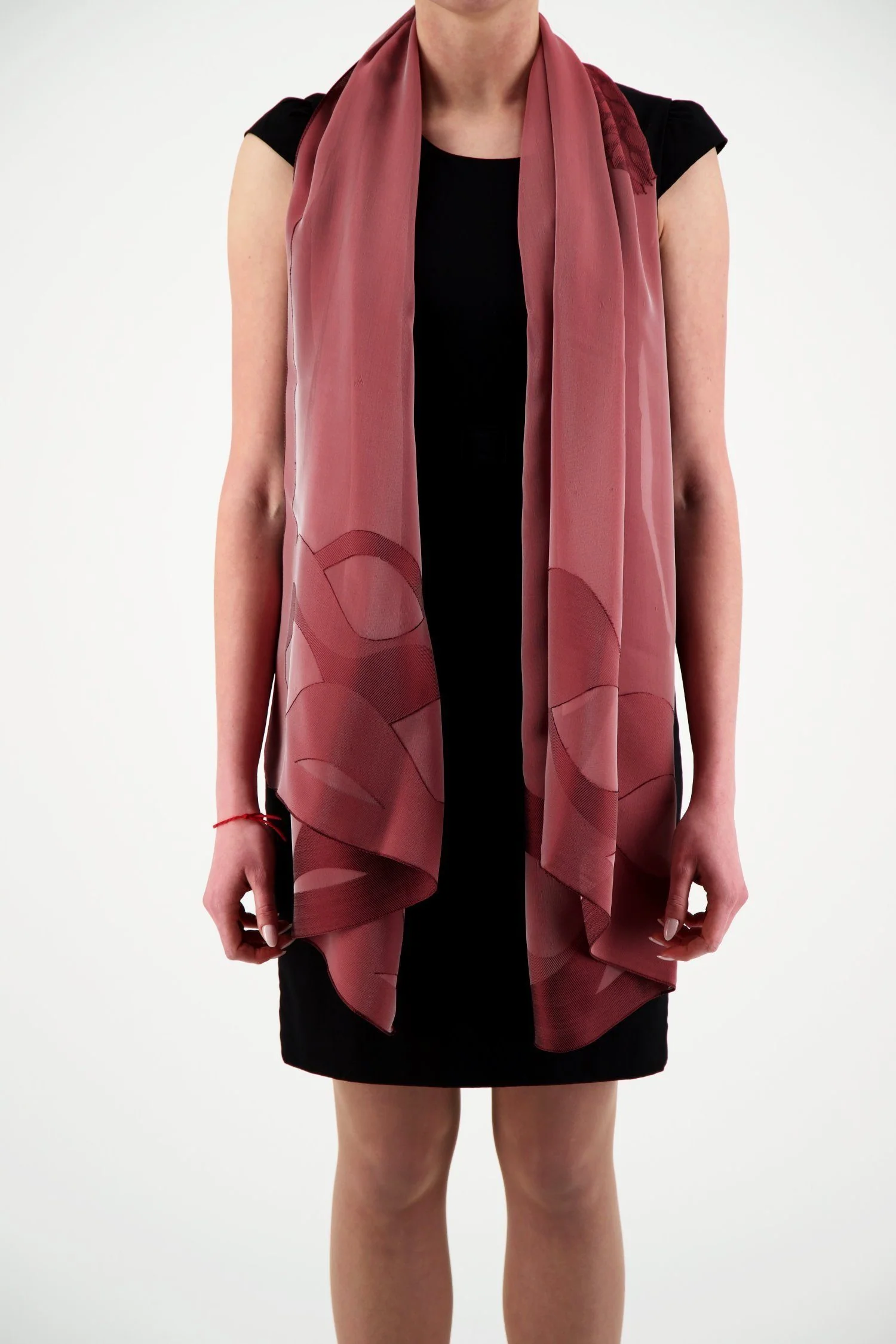 Como Silks Red Waves Chianti - Image 4