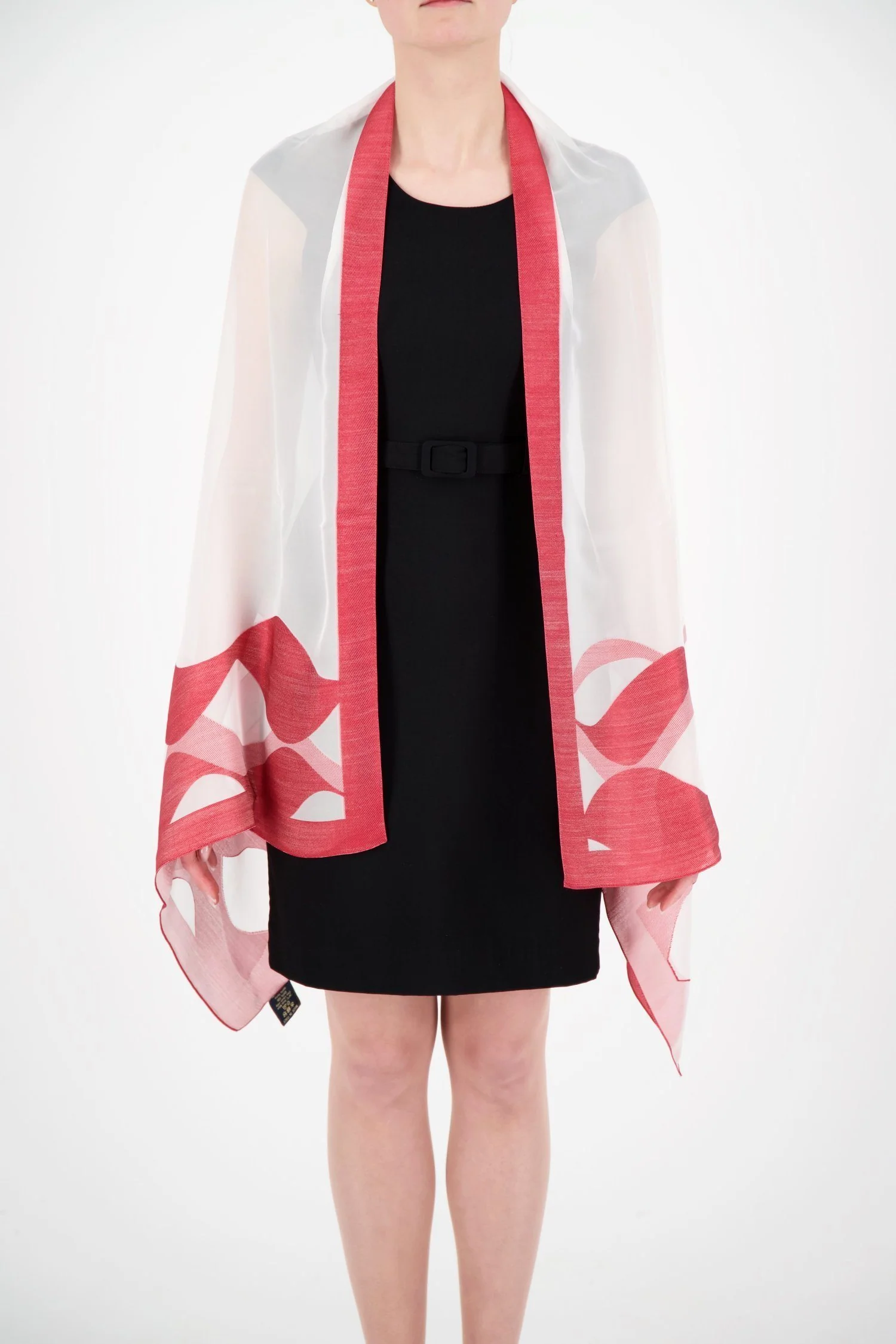 Como Silks White/Red Waves Rosso - Image 4