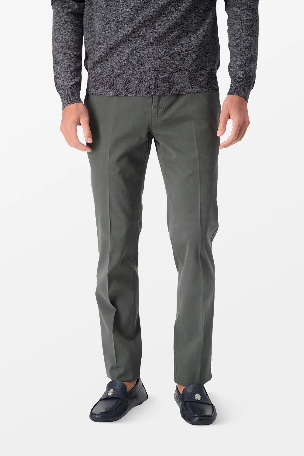 Incotex Grey Classic Trousers - Image 2