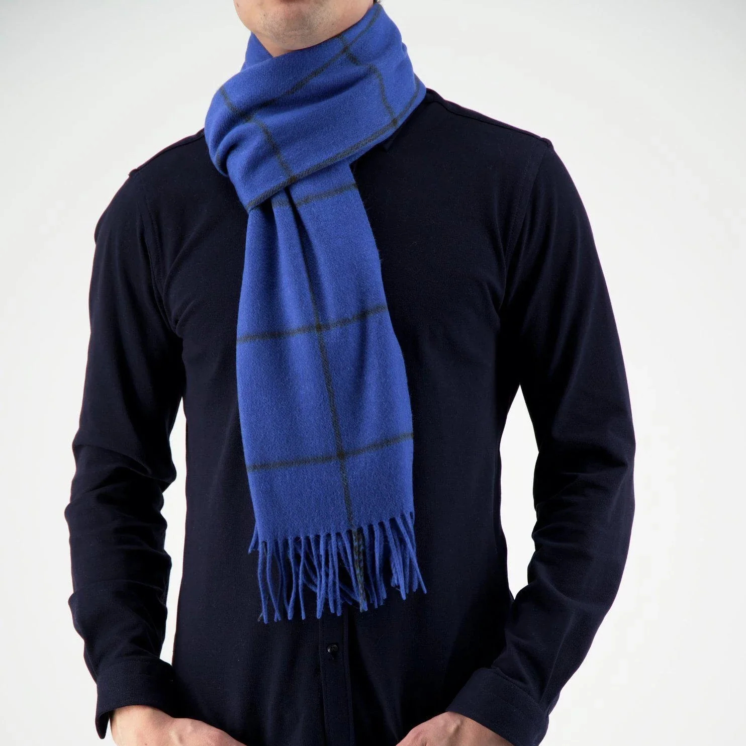 Joshua Ellis Blue Scarf - Image 5