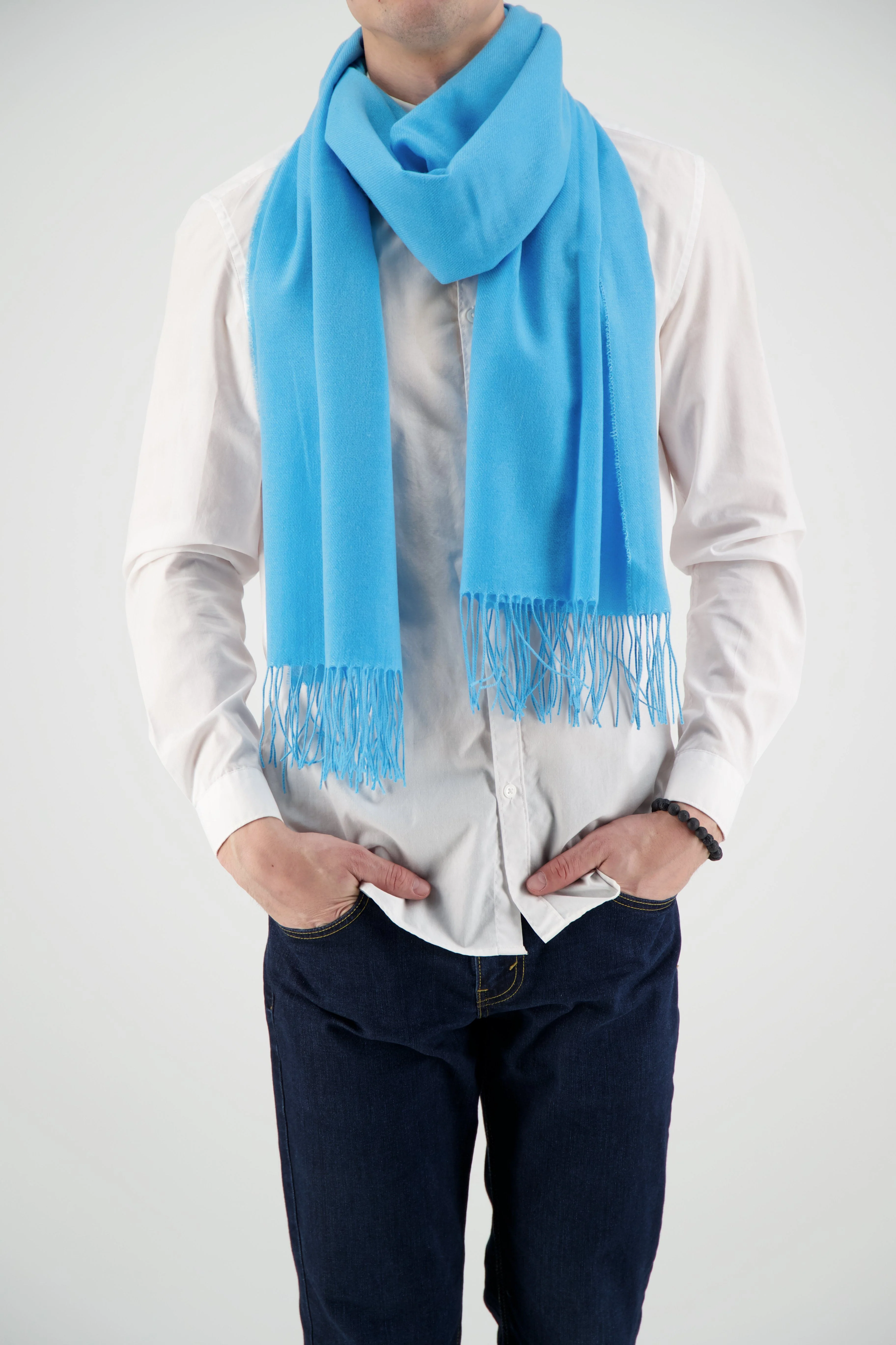 Joshua Ellis Blue Scarf - Image 6