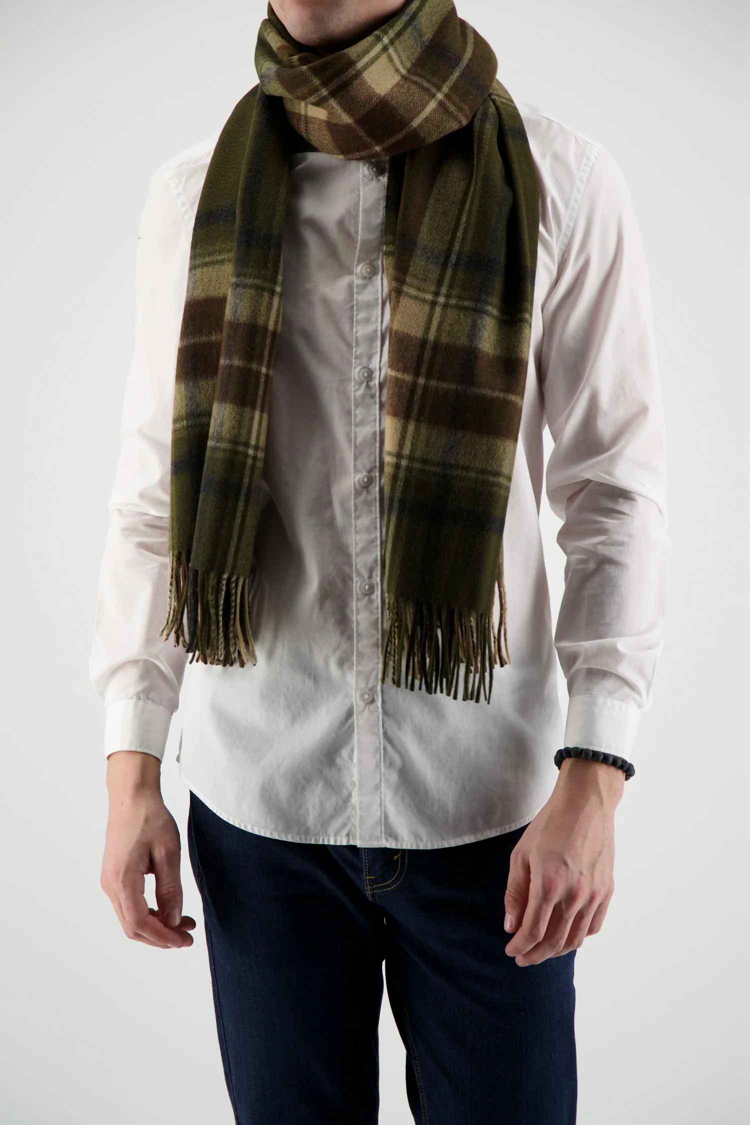 Joshua Ellis Brown Pattern Scarf - Image 4