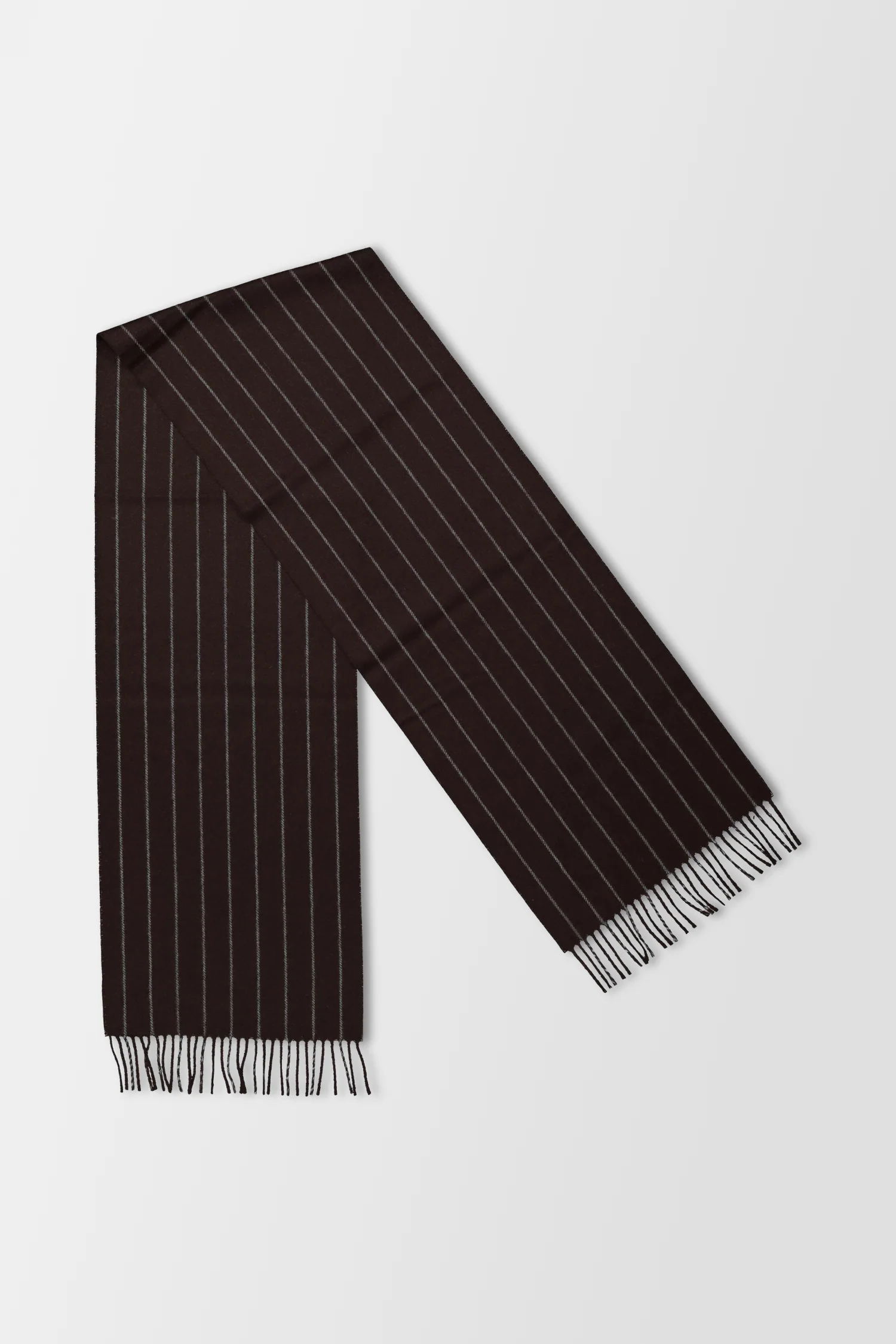Joshua Ellis Dark Brown Scarf - Image 3