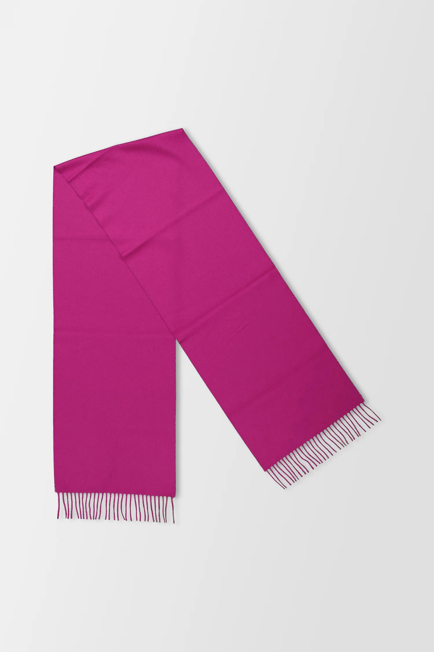Joshua Ellis Fuchsia Classic Tassel Hem Scarf - Image 3