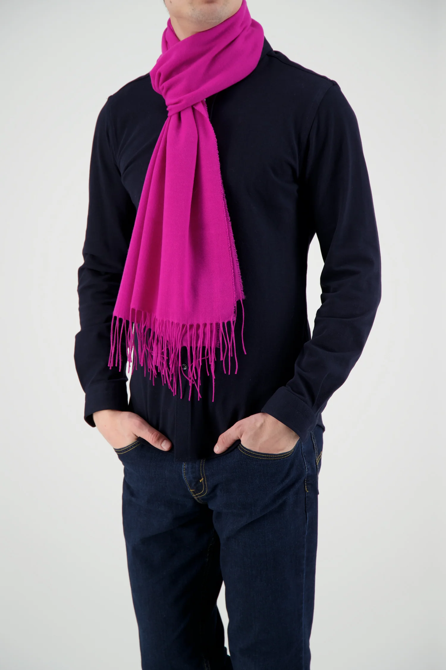 Joshua Ellis Magenta Scarf - Image 4