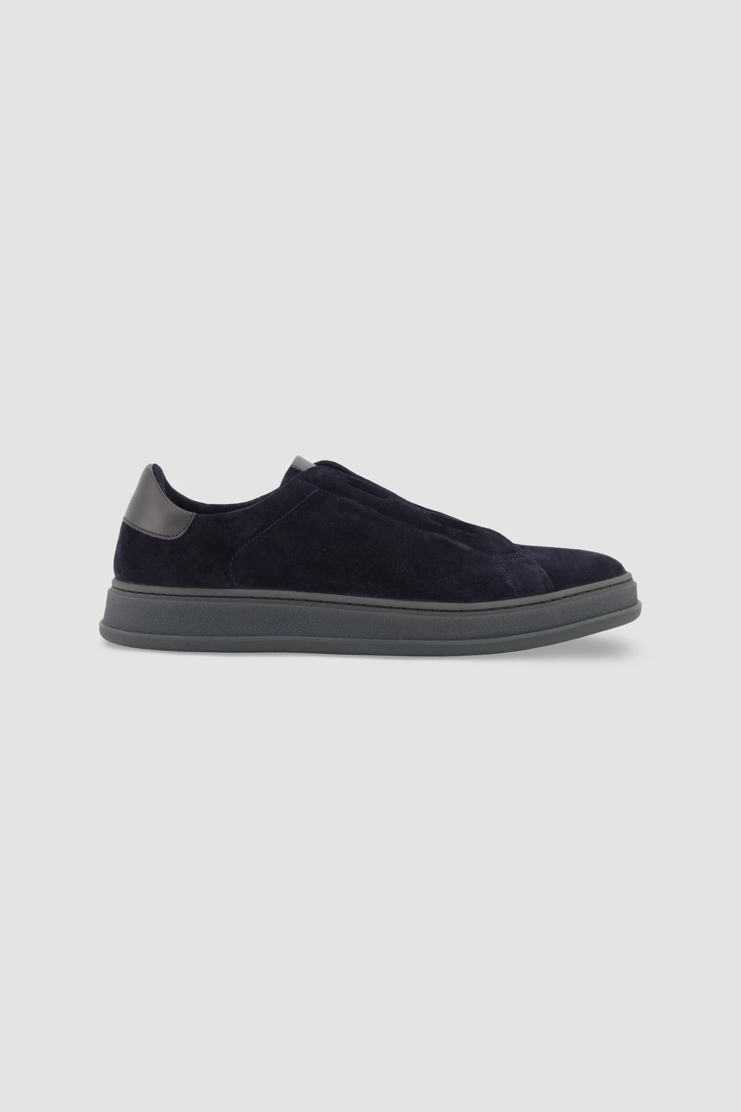 Kiton Blue/Black Suede Sneakers - Image 3