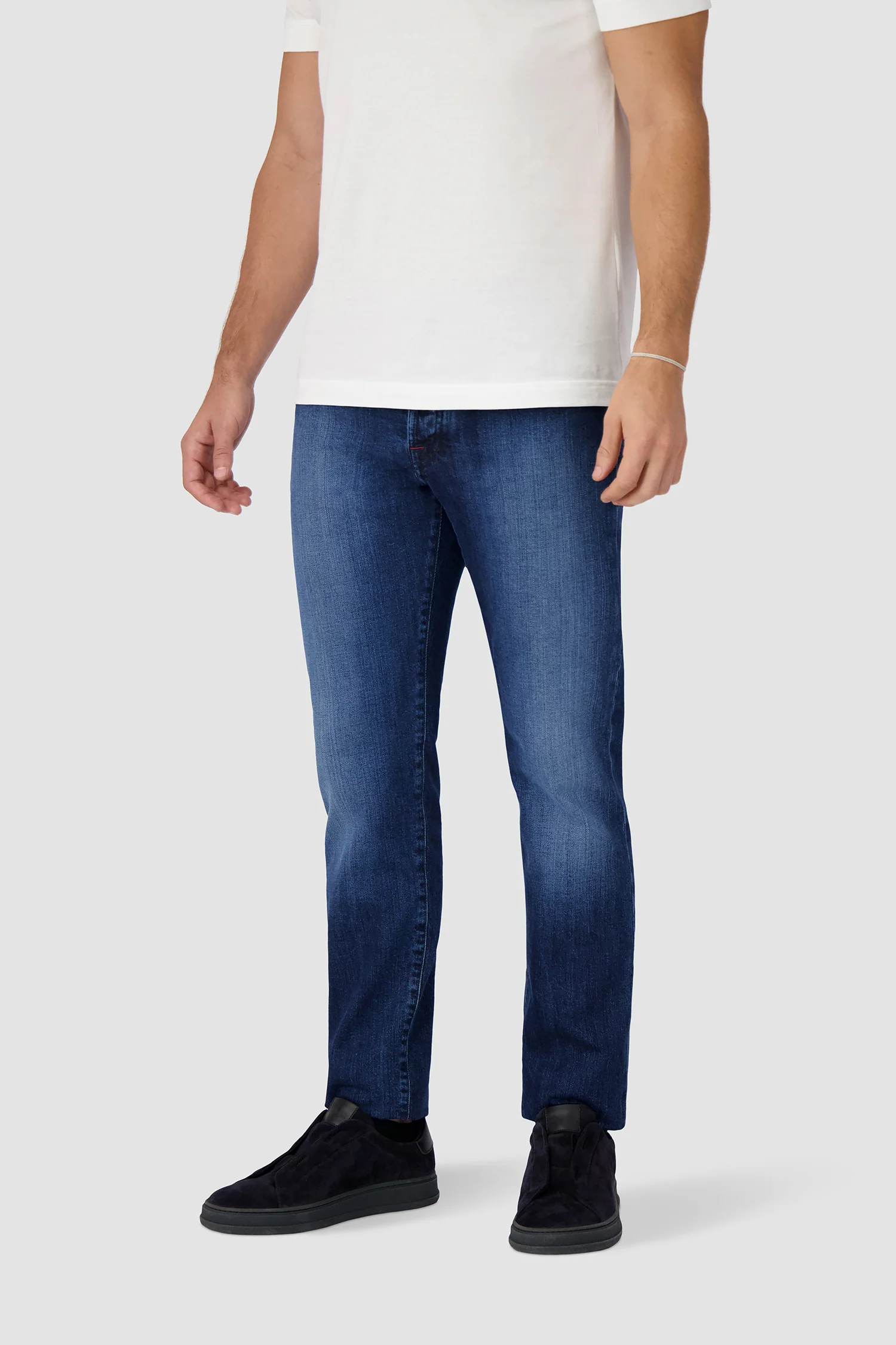 Kiton Blue/Black Suede Sneakers - Image 8