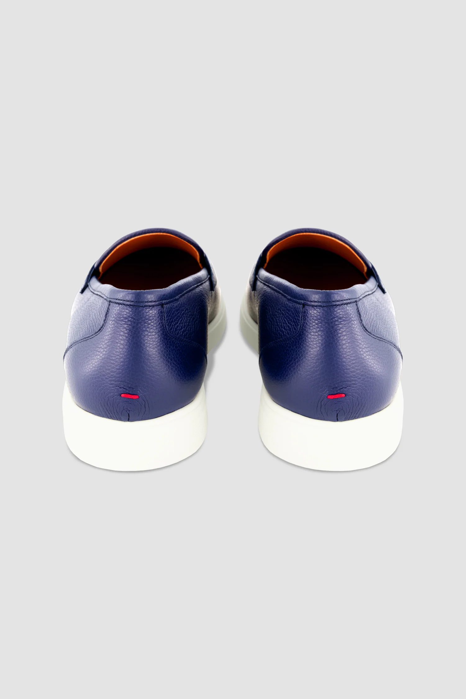Kiton Blue Leather Loafers - Image 7
