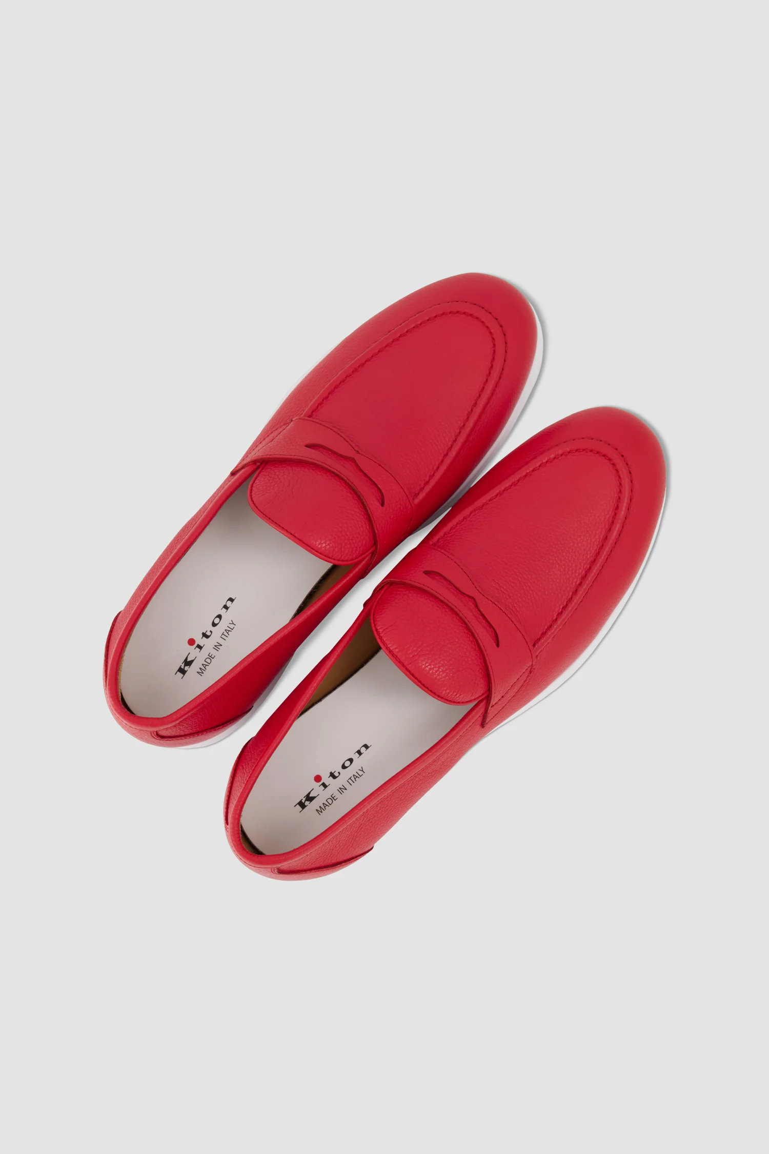Kiton Red Loafers - Image 7