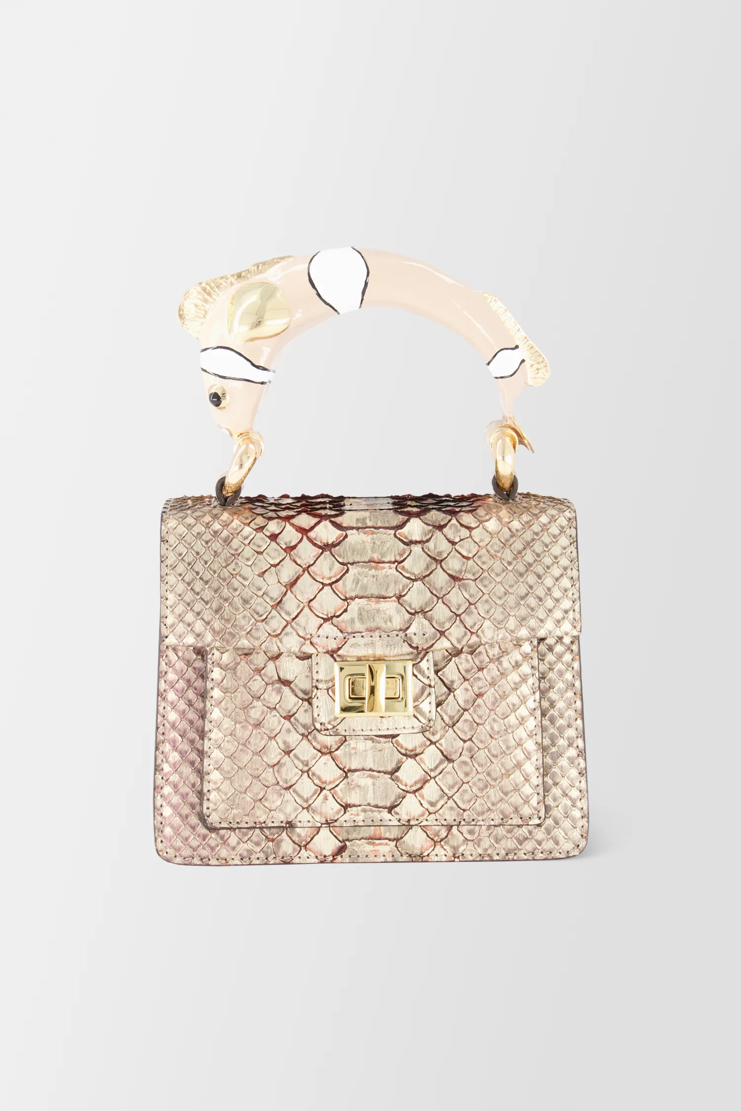 Krenoir Beige Fish Mini Kandie Handbag - Image 3
