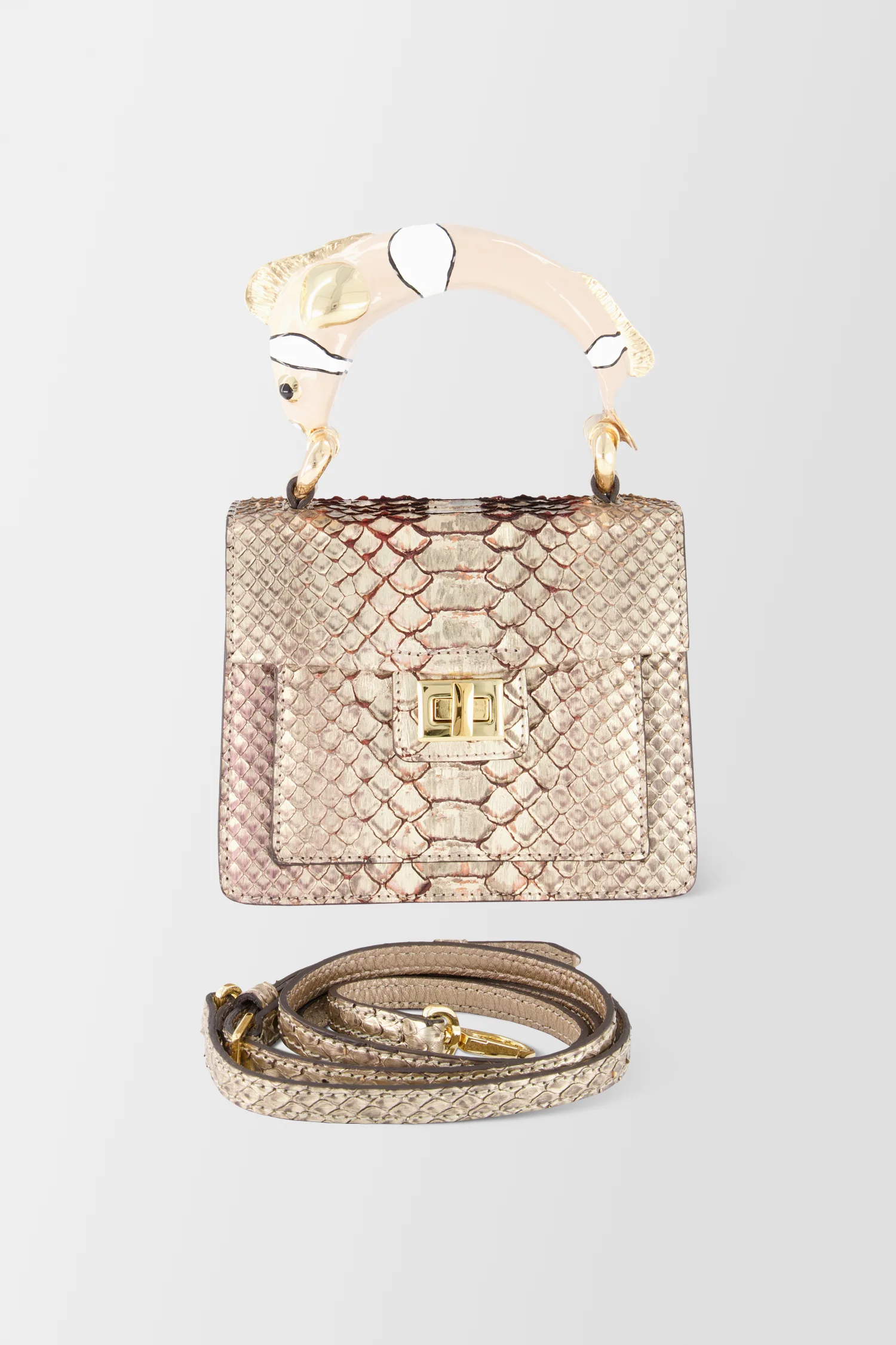 Krenoir Beige Fish Mini Kandie Handbag - Image 6