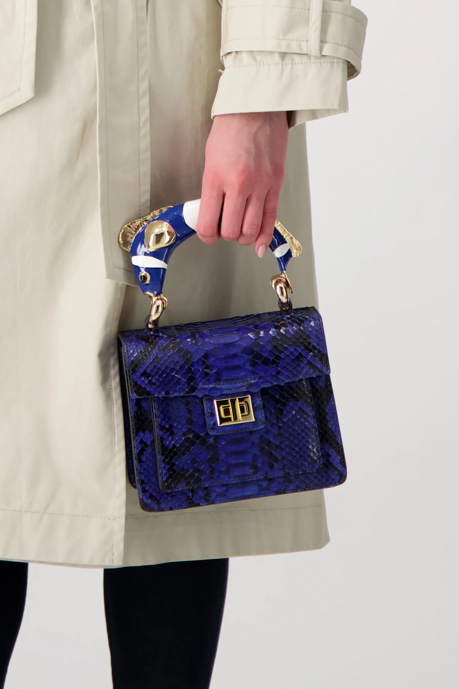 Krenoir Blue Cobalt Fish Mini Kandie Handbag - Image 2