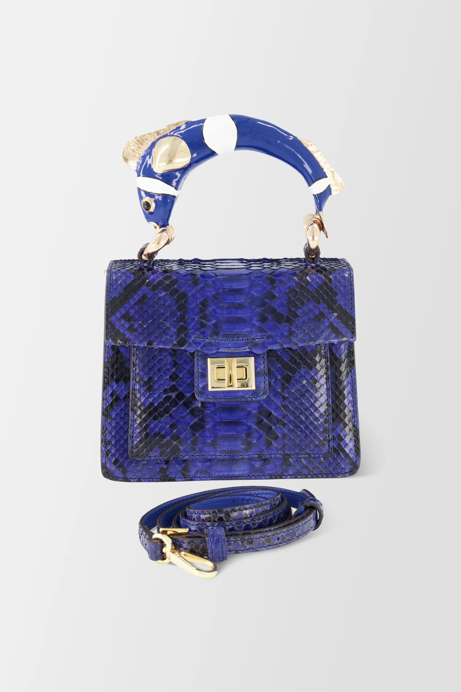 Krenoir Blue Cobalt Fish Mini Kandie Handbag - Image 3