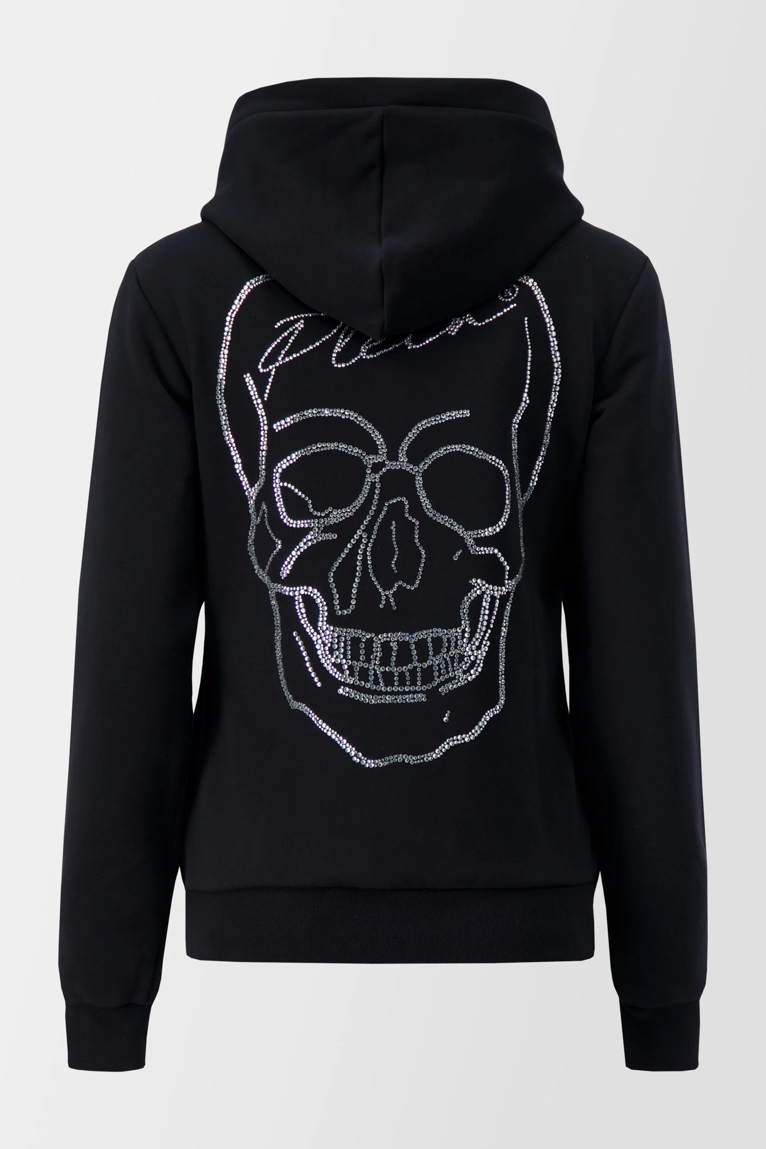 Philipp Plein Black Crystal Skull Hoodie/Trousers Tracksuit - Image 2