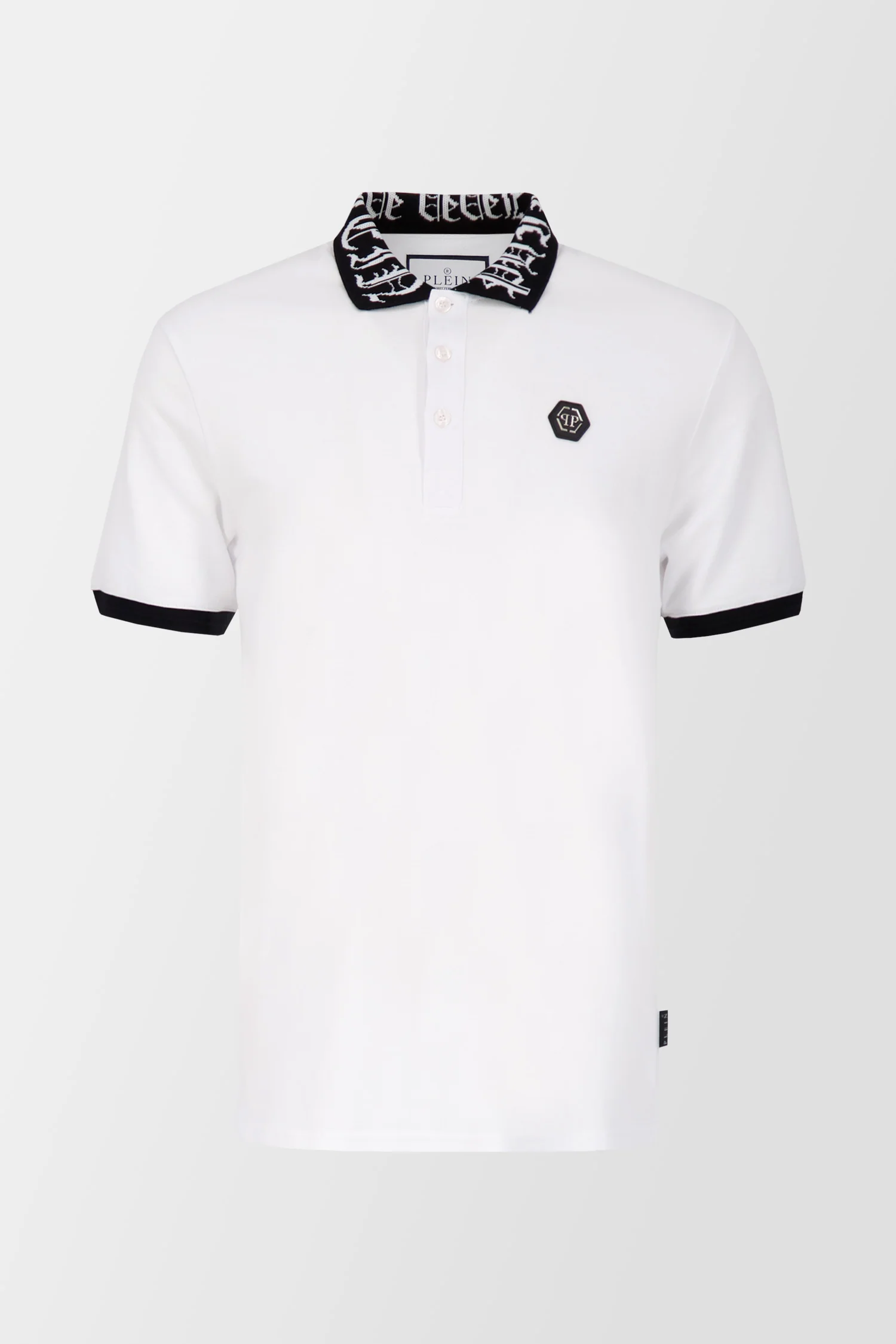 Philipp Plein White Short-Sleeve Polo