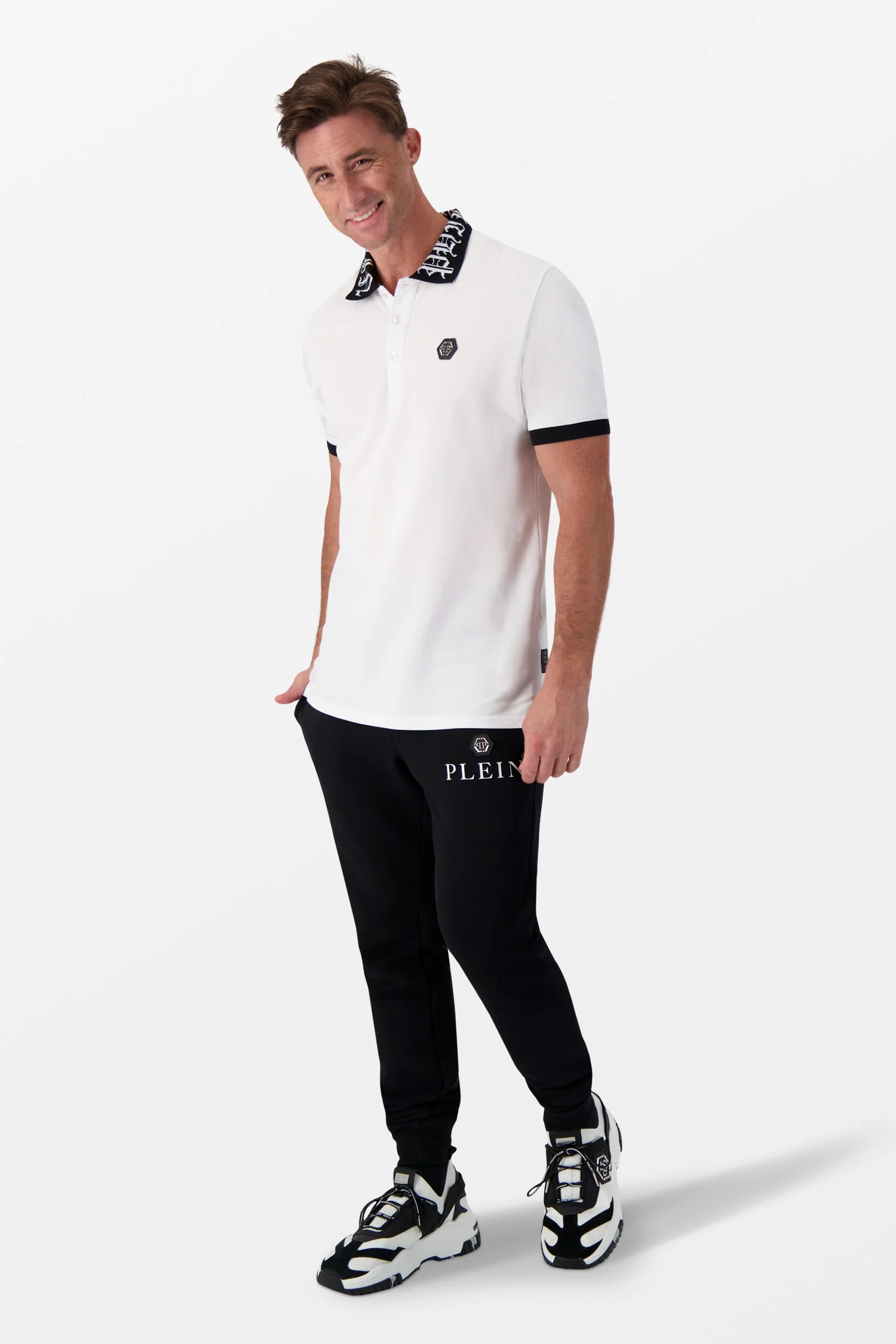 Philipp Plein White Short-Sleeve Polo - Image 4