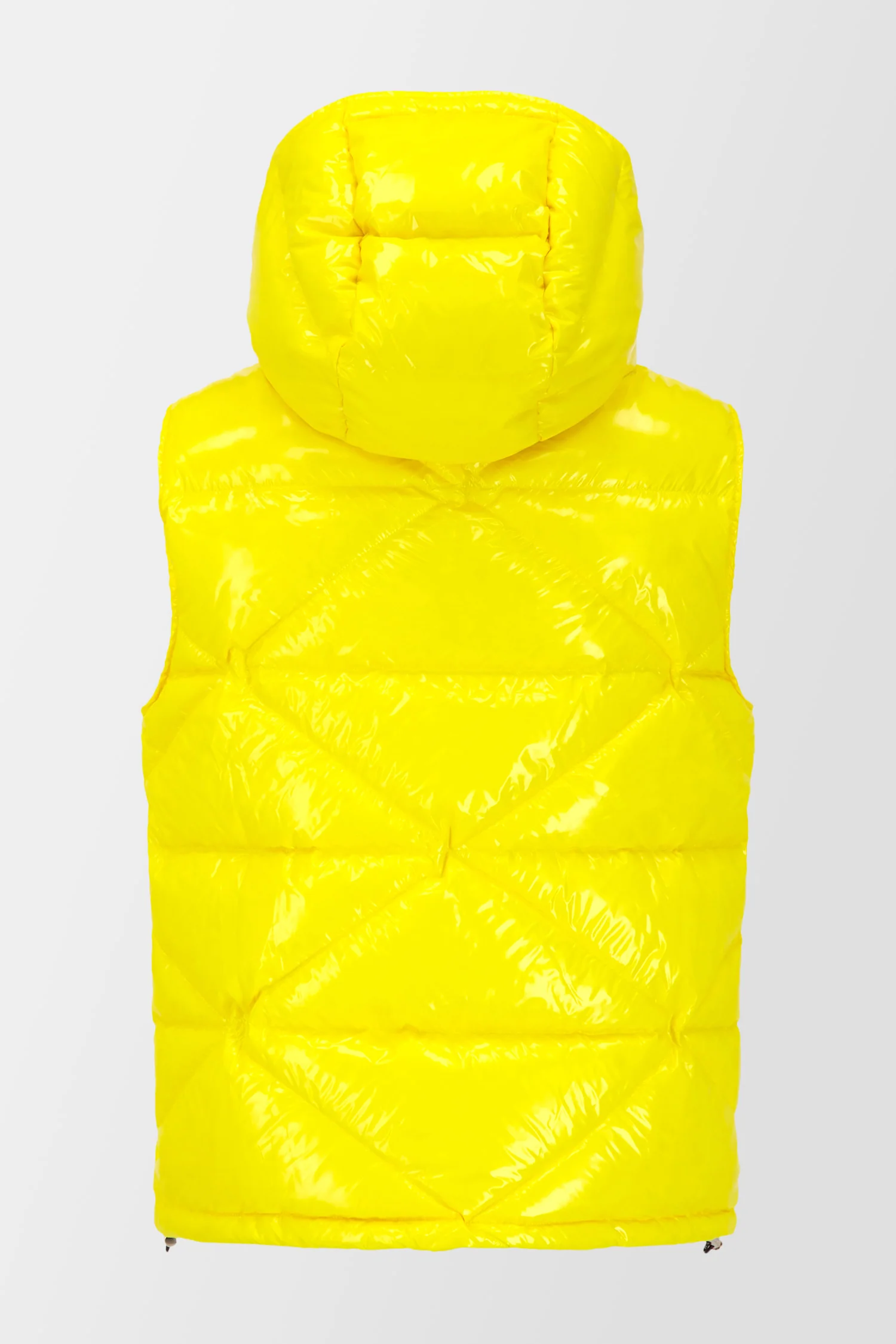 Philipp Plein Yellow Sleeveless Quilted Down jacket Hexagon - Image 7