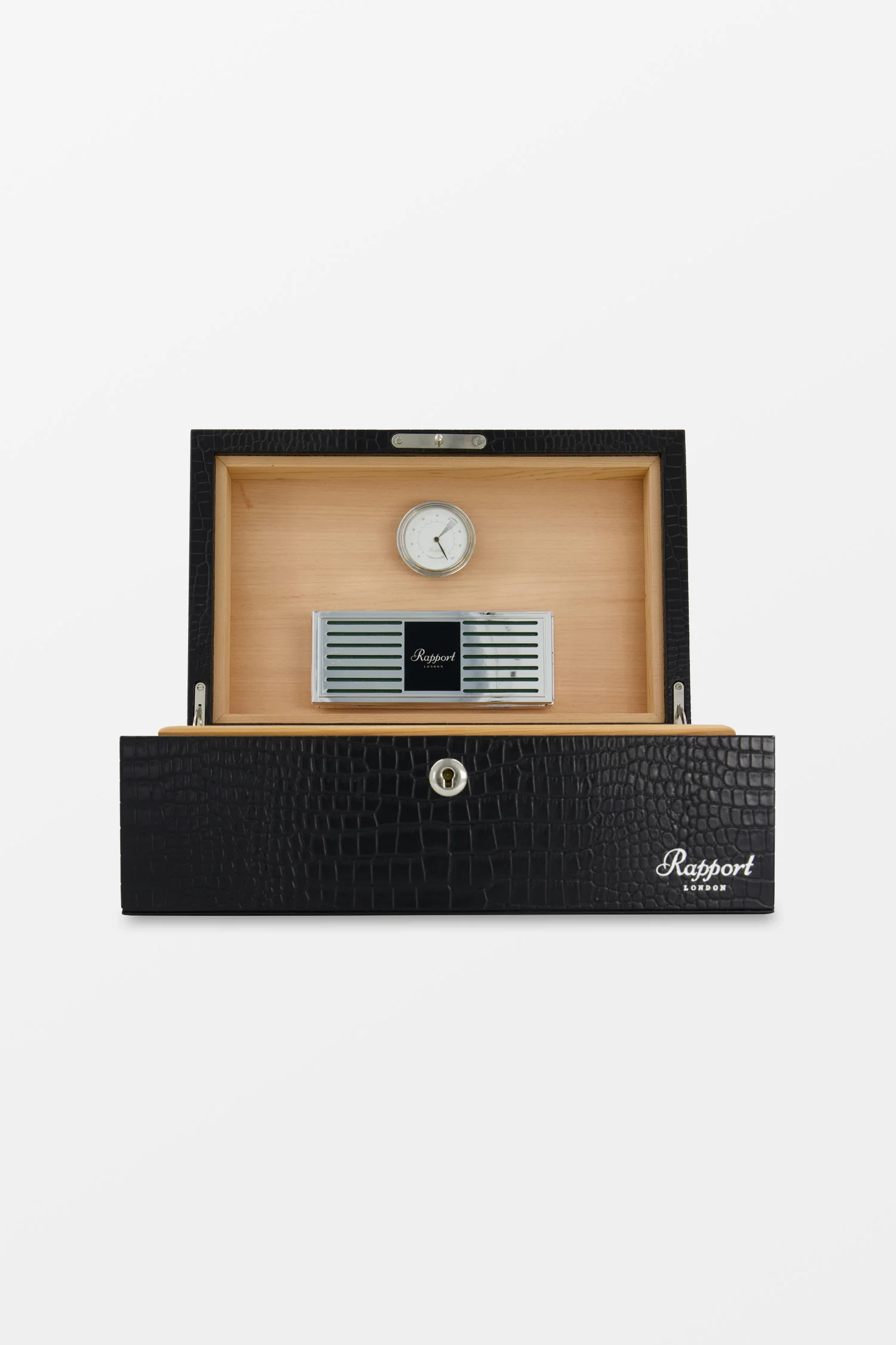 Rapport Black Croco Brompton Humidor - Image 4