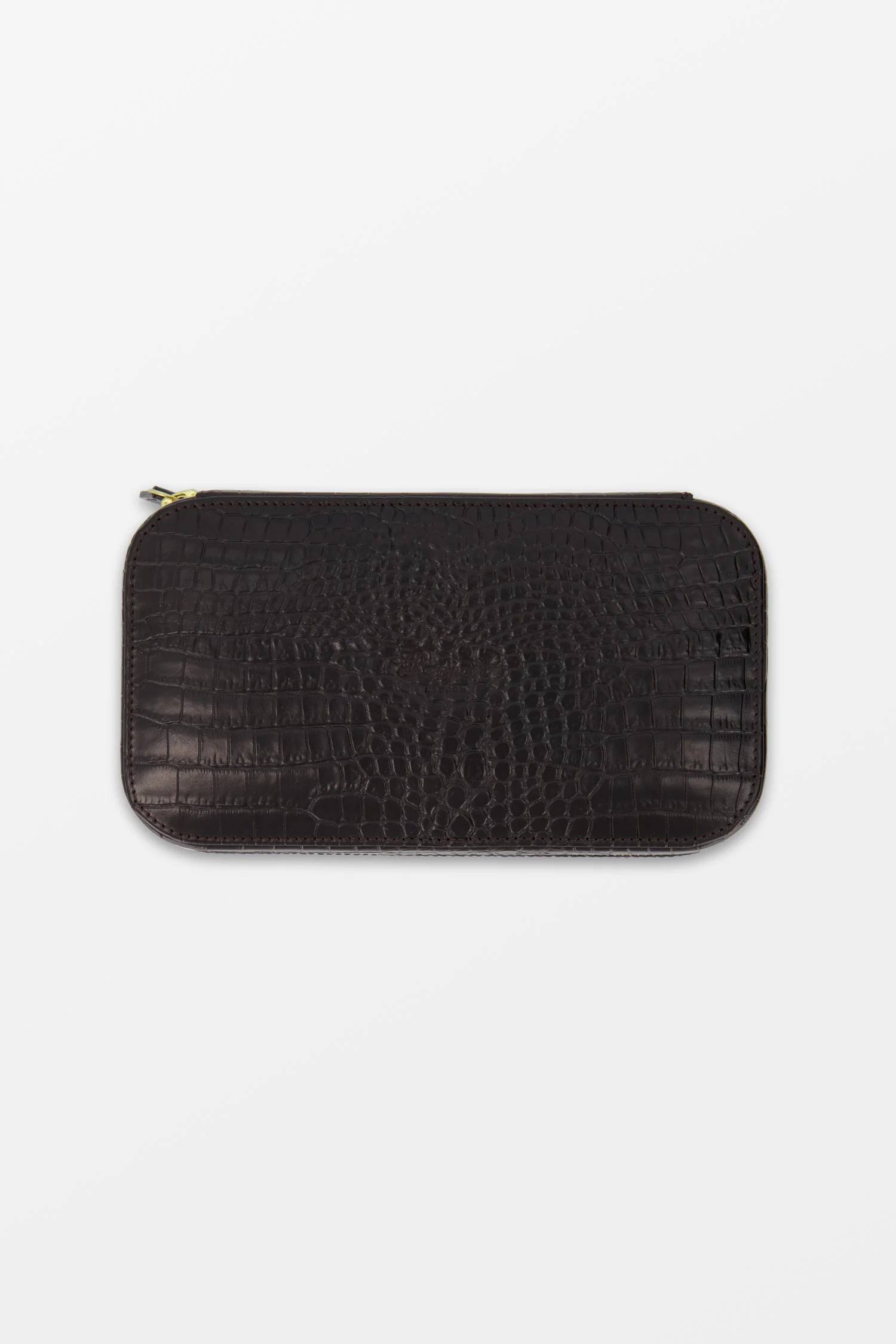 Rapport Brown Croco Brompton Three Cigar Case - Image 4