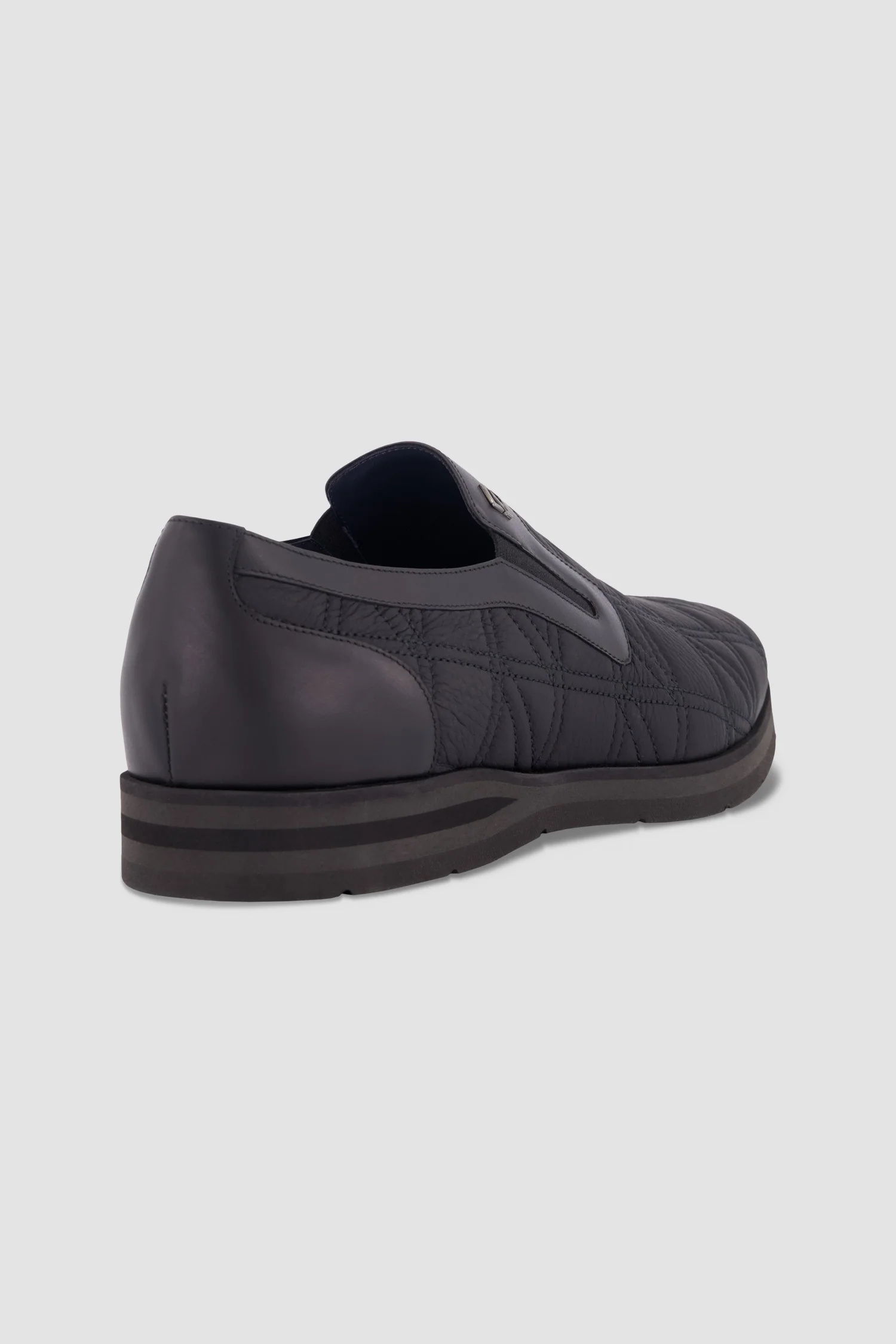 Zilli Black Quilted Slip-ons - Image 4